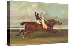 Actaeon Beating Memnon in the Great Subscription Purse at York August 1826, c.1831-David Dalby of York-Stretched Canvas