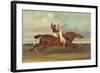 Actaeon Beating Memnon in the Great Subscription Purse at York August 1826, c.1831-David Dalby of York-Framed Giclee Print