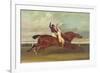 Actaeon Beating Memnon in the Great Subscription Purse at York August 1826, c.1831-David Dalby of York-Framed Giclee Print