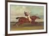 Actaeon Beating Memnon in the Great Subscription Purse at York August 1826, c.1831-David Dalby of York-Framed Giclee Print