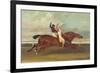 Actaeon Beating Memnon in the Great Subscription Purse at York August 1826, c.1831-David Dalby of York-Framed Giclee Print