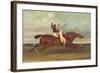 Actaeon Beating Memnon in the Great Subscription Purse at York August 1826, c.1831-David Dalby of York-Framed Giclee Print