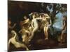 Actaeon Metamorphosing into a Stag, or Diana and Actaeon, C.1640-Francesco Albani-Mounted Giclee Print