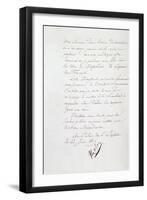 Acte d'abdication de Napoléon, 22 juin 1815-null-Framed Giclee Print