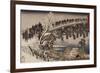 Acte XI : attaque nocturne, 1 : l'avancée-Ando Hiroshige-Framed Giclee Print