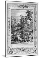 Acteon Turn'D into a Stag, and Devour'D by His Dogs, 1733-Bernard Picart-Mounted Giclee Print