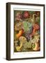 Actiniae-Ernst Haeckel-Framed Art Print