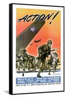 Action! Army Recruitment Poster-null-Framed Stretched Canvas