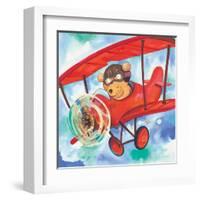 Action Bear-Scott Nelson-Framed Art Print