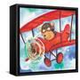 Action Bear-Scott Nelson-Framed Stretched Canvas