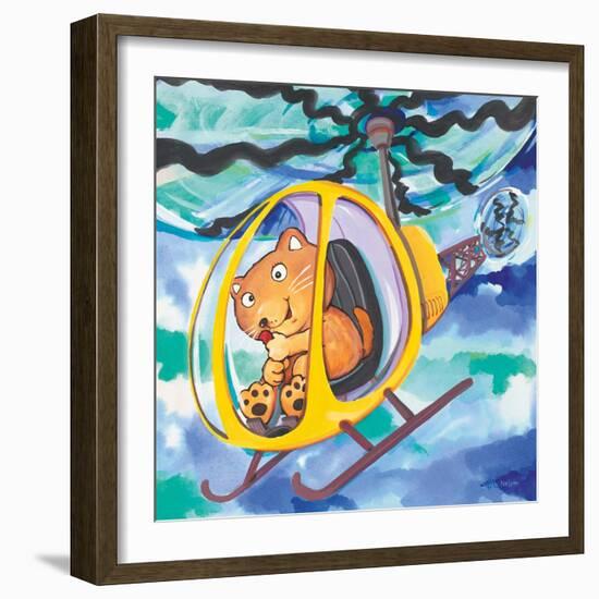 Action Cat-Scott Nelson-Framed Art Print