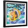 Action Cat-Scott Nelson-Framed Art Print