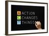 Action Changes Things Acronym-Ivelin Radkov-Framed Art Print