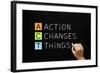 Action Changes Things Acronym-Ivelin Radkov-Framed Art Print