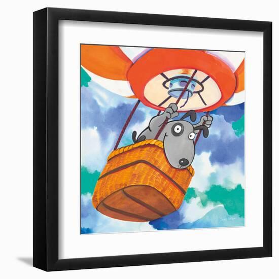 Action Dog-Scott Nelson-Framed Art Print