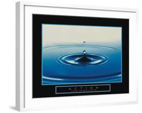 Action - Drop of Water-Unknown Unknown-Framed Photo