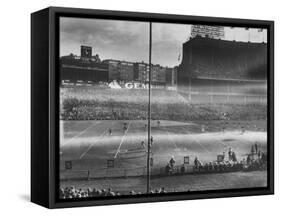 Action During a Football Game Between Notre Dame University and Army-null-Framed Stretched Canvas