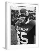 Action During Notre Dame-Mich. State Football Game Which Ended in a Tie-null-Framed Photographic Print