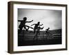 Action During the Women's 100m Hurdles at the 1952 Olympic Games in Helsinki-Mark Kauffman-Framed Photographic Print