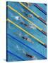 Action During Women's Backstroke Race, Athens, Greece-Paul Sutton-Stretched Canvas