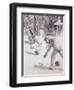 Action from "Paraphrase on the Discovery of a Glove," Pub. 1881, 1878 (Washed Indian Ink and Pen)-Max Klinger-Framed Giclee Print