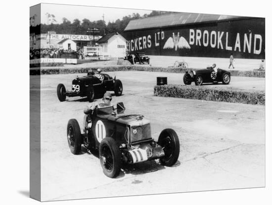 Action from the British Empire Trophy Race, Brooklands, Surrey, 1935-null-Stretched Canvas