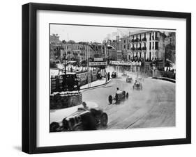 Action from the Monaco Grand Prix, 1929-null-Framed Photographic Print