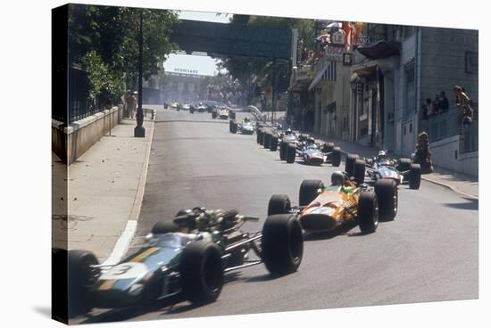 Action from the Monaco Grand Prix, 1968-null-Stretched Canvas