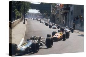 Action from the Monaco Grand Prix, 1968-null-Stretched Canvas