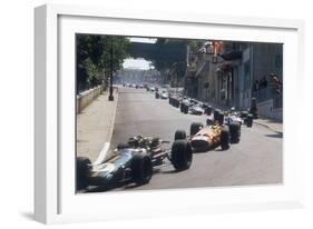 Action from the Monaco Grand Prix, 1968-null-Framed Photographic Print