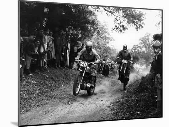 Action from the National (Ope) Shrubland Park Scramble, Suffolk, 1952-null-Mounted Photographic Print