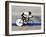 Action of Female Cyclist Competing on the Velodrome-null-Framed Photographic Print