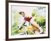 Action of Female Cyclist on Mountain Bike Riding Throught the Woods, Rutland, Vermont, USA-Chris Trotman-Framed Photographic Print