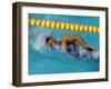 Action of Female Freestyle Swimmer, Athens, Greece-Paul Sutton-Framed Photographic Print