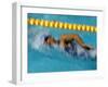 Action of Female Freestyle Swimmer, Athens, Greece-Paul Sutton-Framed Photographic Print