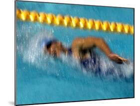 Action of Female Freestyle Swimmer, Athens, Greece-Paul Sutton-Mounted Photographic Print
