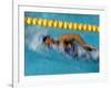 Action of Female Freestyle Swimmer, Athens, Greece-Paul Sutton-Framed Photographic Print