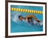 Action of Female Freestyle Swimmer, Athens, Greece-Paul Sutton-Framed Photographic Print