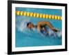 Action of Female Freestyle Swimmer, Athens, Greece-Paul Sutton-Framed Photographic Print