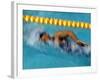 Action of Female Freestyle Swimmer, Athens, Greece-Paul Sutton-Framed Photographic Print