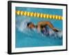 Action of Female Freestyle Swimmer, Athens, Greece-Paul Sutton-Framed Photographic Print