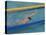 Action of Male Backstroke Swimmer, Athens, Greece-Paul Sutton-Stretched Canvas
