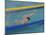 Action of Male Backstroke Swimmer, Athens, Greece-Paul Sutton-Mounted Photographic Print