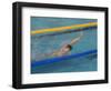 Action of Male Backstroke Swimmer, Athens, Greece-Paul Sutton-Framed Photographic Print