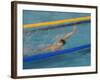 Action of Male Backstroke Swimmer, Athens, Greece-Paul Sutton-Framed Photographic Print