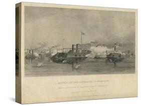 Action of the Gunboats at Memphis, C.1865-Alonzo Chappel-Stretched Canvas