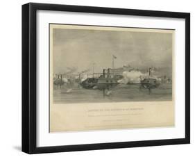 Action of the Gunboats at Memphis, C.1865-Alonzo Chappel-Framed Giclee Print