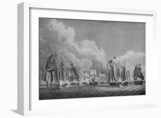 'Action on Lake Erie', c1814-Thomas Sully-Framed Giclee Print
