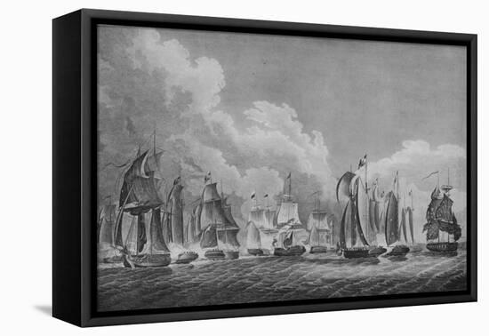 'Action on Lake Erie', c1814-Thomas Sully-Framed Stretched Canvas