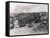 Action on the Western Front Photographed from German Trenches-null-Framed Stretched Canvas